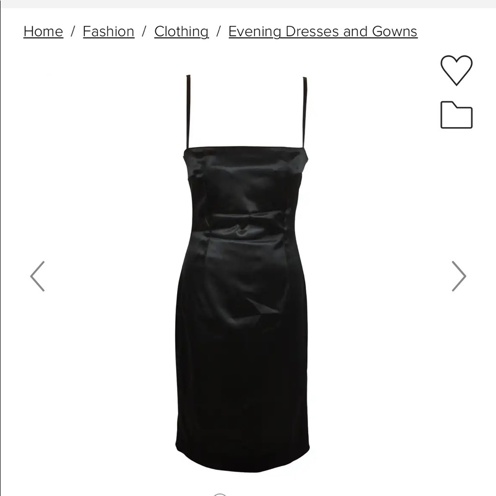 Dolce & Gabbana Black Body-Hugging Spandex Built-In Bra Evening Dress authentic